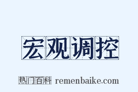 宏观调控是什么意思的图片